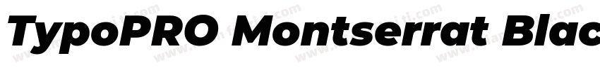 TypoPRO Montserrat Black 语言英文字体转换